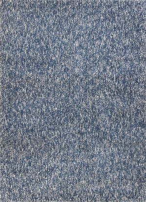 HomeRoots 5' Hand-Woven Indigo and Ivory Abstract Area Rug - Contemporary Design for Modern Spaces 5' X 7' 352651