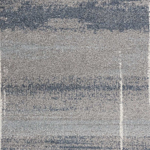 HomeRoots 5' Modern Blue and Gray Abstract Area Rug - Stylish, Stain-Resistant, Durable Design for Any Room 5' X 8' 352693