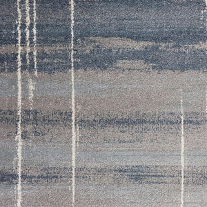HomeRoots 5' Modern Blue and Gray Abstract Area Rug - Stylish, Stain-Resistant, Durable Design for Any Room 5' X 8' 352693