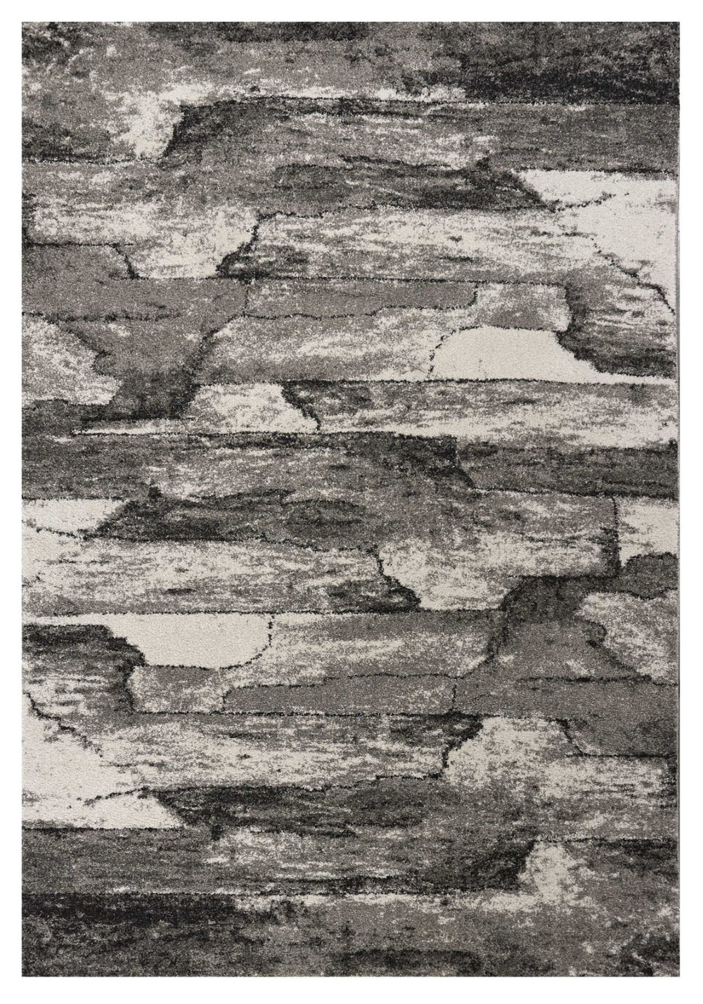 HomeRoots 5' Gray Abstract Area Rug - Modern Design, Stain-Resistant, Easy-Care, Ideal for Any Room Decor 5' X 8' 352698