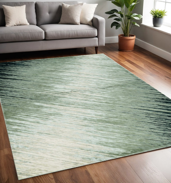 HomeRoots 8' Modern Silver and Gray Abstract Area Rug – Stylish, Durable, Stain-Resistant for Family Spaces 5' X 8' 352750