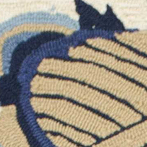 HomeRoots 5' Sand Abstract Area Rug - Stylish Indoor/Outdoor Design, Durable, Easy to Maintain, Versatile Decor 5' x 8' 352774