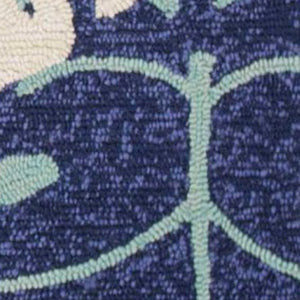 Homeroots 5' X 8' Turquoise Floral Handmade Indoor Outdoor Area Rug  Polypropylene 352778