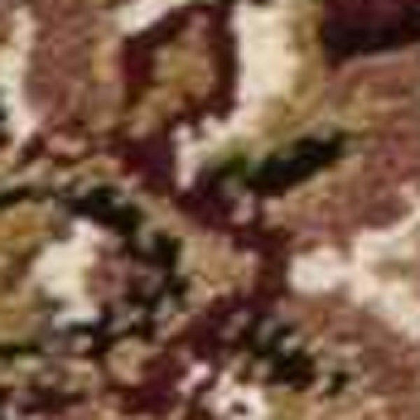 Homeroots 8' Red And Beige Area Rug  Polypropylene 352870