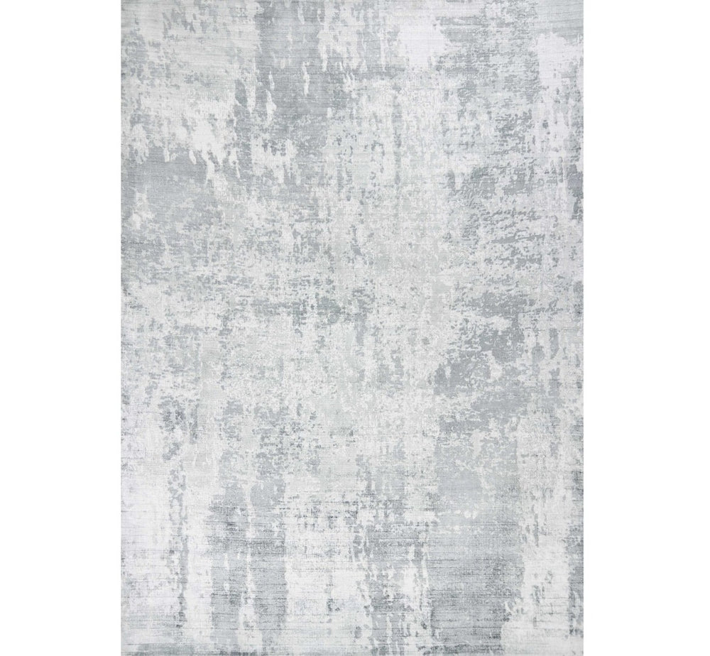 HomeRoots 5' Modern Abstract Hand-Loomed Area Rug in Dark and Light Gray – Adds Style and Warmth to Any Space 3' X 5' 352898