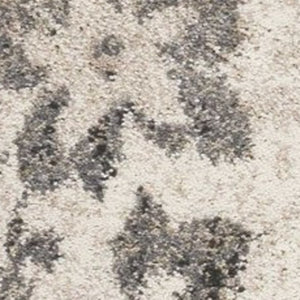 HomeRoots 8' Gray and Tan Floral Distressed Area Rug - Timeless Vintage Style for High-Traffic Family Spaces 5' X 8' 352929