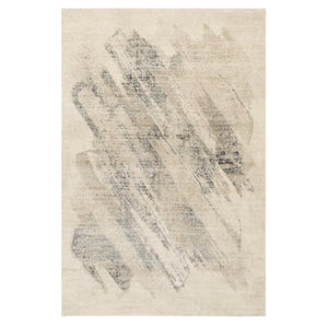 HomeRoots 8' Gray and Ivory Abstract Area Rug - Contemporary Design for High-Traffic Spaces and Style 5' X 8' 352937