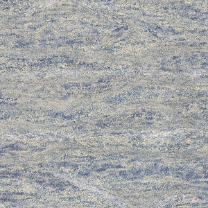 HomeRoots 7' Luxurious Hand-Tufted Wool Area Rug with Abstract Blue and Beige Design for Modern Interiors 5' X 7' 352947