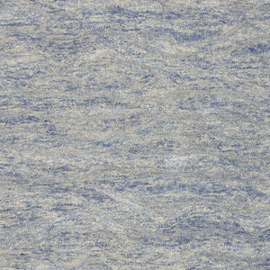 HomeRoots 7' Luxurious Hand-Tufted Wool Area Rug with Abstract Blue and Beige Design for Modern Interiors 5' X 7' 352947