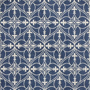 HomeRoots 8' Denim Blue Moroccan Area Rug for Indoor and Outdoor Use - Durable, Easy Care, Coastal Charm 8' x 11' 352979