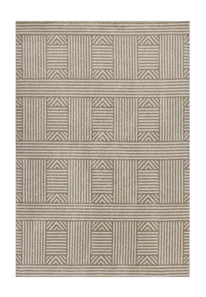 Homeroots 8' X 11' Beige Southwestern Indoor Outdoor Area Rug  Polypropylene 352981