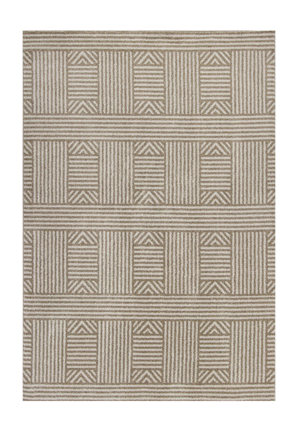 Homeroots 8' X 11' Beige Southwestern Indoor Outdoor Area Rug  Polypropylene 352981