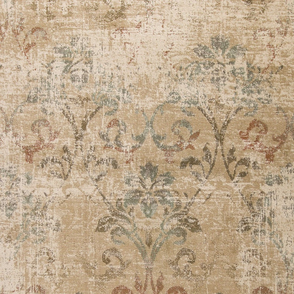 Homeroots 8' X 11' Champagne Beige Machine Woven Damask Indoor Area Rug  Polypropylene 352987