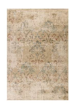 Homeroots 8' X 11' Champagne Beige Machine Woven Damask Indoor Area Rug  Polypropylene 352987