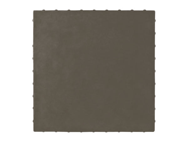 Lexington Wyatt Lamp Table - Chic Driftwood Finish With Hammered Stainless Steel Top & Elegant Design Elements Driftwood Wood 352-952