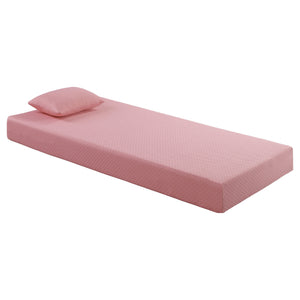 English Elm 7inch Gel-Infused Charcoal Memory Foam Twin Mattress and Pillow Set — Breathable Cover, Supportive Comfort for All Night Rest Pink 12.75 L x 12.75 W x 40.25 H B011P213350
