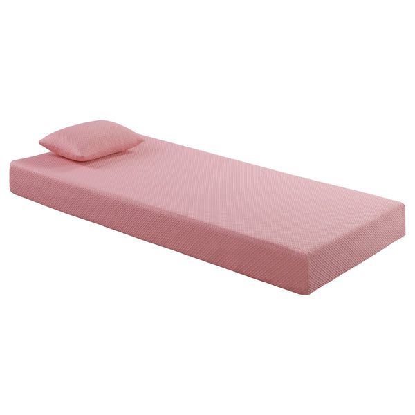 English Elm 7inch Gel-Infused Charcoal Memory Foam Twin Mattress and Pillow Set — Breathable Cover, Supportive Comfort for All Night Rest Pink 12.75 L x 12.75 W x 40.25 H B011P213350