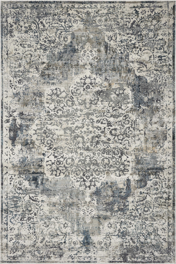 Homeroots 5' X 8' Ivory Medallion Area Rug  Polyester 353002