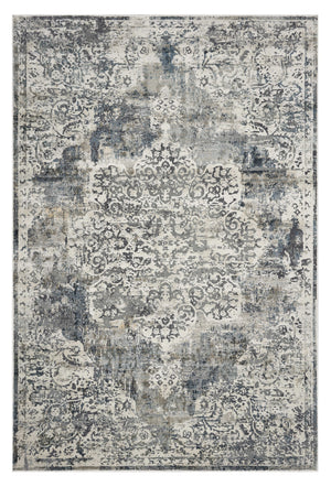 Homeroots 5' X 8' Ivory Medallion Area Rug  Polyester 353002
