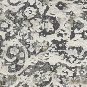 Homeroots 5' X 8' Ivory Medallion Area Rug  Polyester 353002