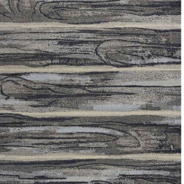 HomeRoots 8' Gray Blue and Black Abstract Area Rug - Modern Design, Durable, Soft, Perfect for Busy Homes 6' X 9' 353064