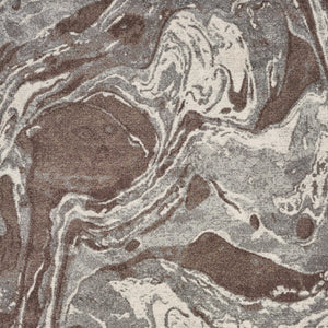 HomeRoots 7' Modern Brown and Ivory Abstract Area Rug - Stylish, Durable Design for Living Spaces and More 7' X 10' 353067