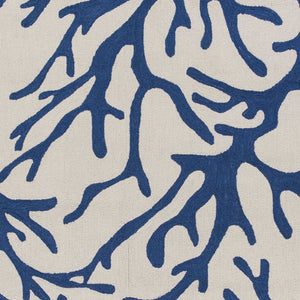 Homeroots 2' X 4' Ivory And Blue Area Rug - Stylish Accent For Living Spaces, Adds Warmth & Sophistication 2" X 4" Polyester 353397