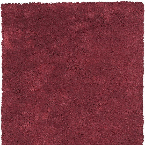 Homeroots 2' X 4' Red Indoor Shag Rug  Polyester 353422