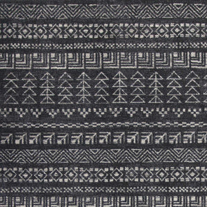 Homeroots 3' X 5' Gray Tribal Area Rug - Durable Polypropylene, Stylish Design For Walkways, Bedrooms & More! 3" X 5" Polypropylene 353521