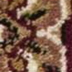 Homeroots 2' X 8' Red Or Beige Medallion Runner Rug  Polypropylene 353607