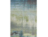 Homeroots 3' X 5' Blue And Green Abstract Brushstrokes Area Rug  Polypropylene 353633