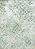 Homeroots 3' X 5' Sand Geometric Distressed Area Rug  Polyester 353744