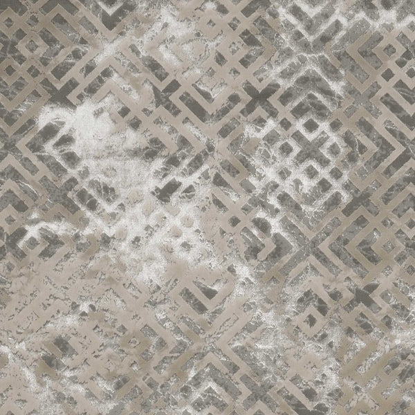 HomeRoots 7' Contemporary Sand and Light Blue Geometric Area Rug for Modern Living Spaces and Durability 3' X 5' 353744