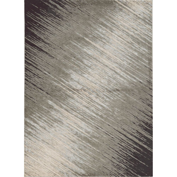 Homeroots 3' X 5' Silver Abstract Area Rug  Polyester 353745