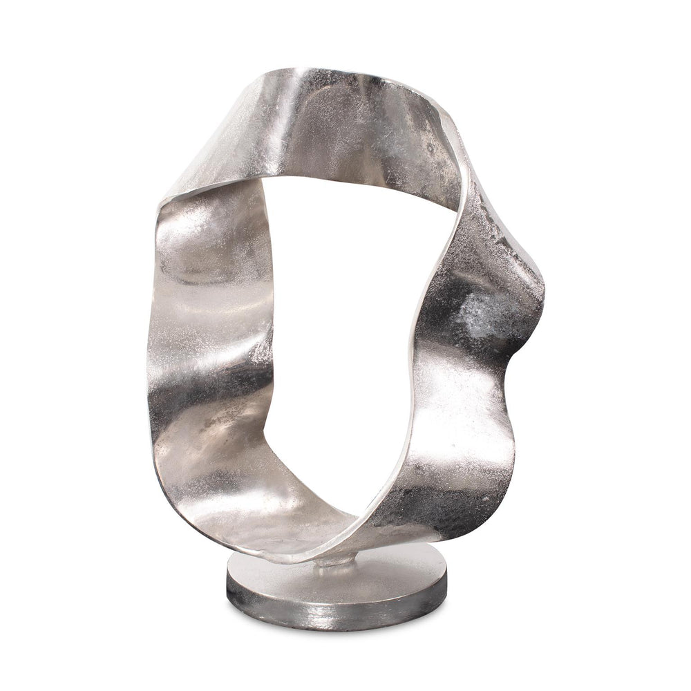 Howard Elliott Constant Airial Flow Sculpture - Elegant Cast Aluminum Art Piece With Modern Design For Unique Spaces Silver Aluminum 35376-howard-elliott