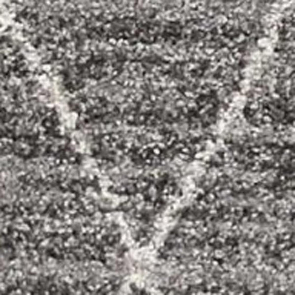 HomeRoots 5' Gray and Ivory Geometric Area Rug – Modern Elegance, Stain-Resistant, Durable for Busy Homes 3' X 5' 353763