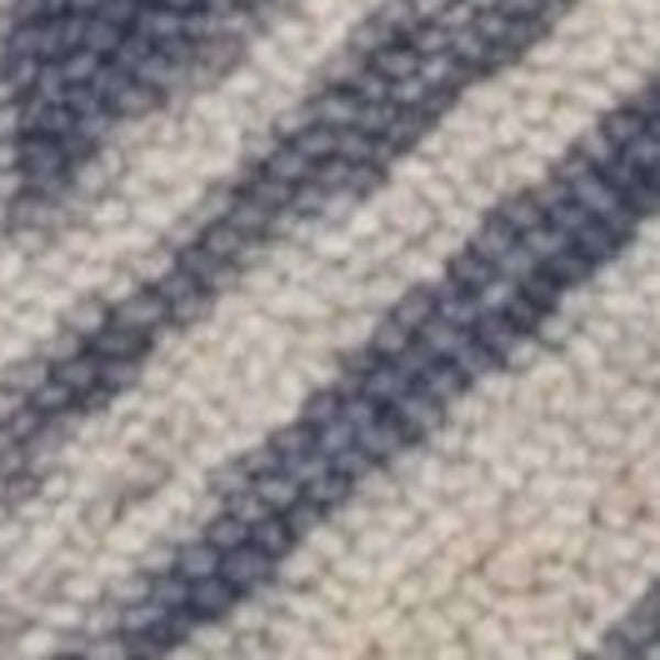 HomeRoots 8' Hand-Tufted Wool Chevron Area Rug in Blue and Beige – Stylish Comfort for Modern Interiors 3' X 5' 353798