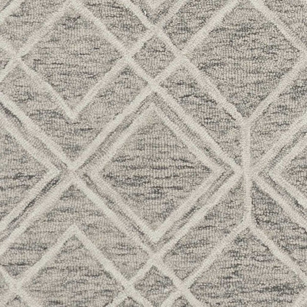 HomeRoots 8' Luxurious Sand Beige & Ivory Hand-Tufted Wool Area Rug for Modern Living Room Elegance 3' X 5' 353799