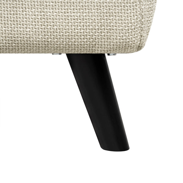 English Elm 3 Foldable Linen Chaise Lounge with Adjustable Backrest Footrest Detachable Pillow Convertible Sofa Bed for Small Spaces Beige 50.59 L x 27.76 W x 11.22 H W1716P280541