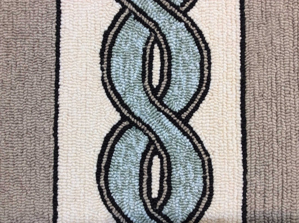 Homeroots 3' X 5' Ivory Hand Hooked Area Rug  Polypropylene 353831