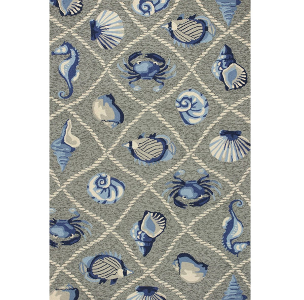 HomeRoots 8' Gray Abstract Area Rug - Stylish Indoor/Outdoor Design, Durable, Easy to Clean, Perfect for Any Space 3' x 5' 353838