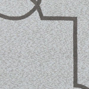 HomeRoots 8' Ivory Area Rug - Durable, Easy-Clean Indoor Outdoor Accent for Patios, Kitchens, and Living Spaces 3' x 5' 353853