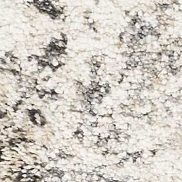 HomeRoots 8' Gray and Tan Floral Distressed Area Rug - Timeless Vintage Style for High-Traffic Family Spaces 7' Runner 353864