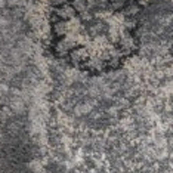 HomeRoots 9' Elegant Floral Medallion Area Rug in Gray Tones - Perfect for Living Rooms and Open Spaces 3' X 5' 353871