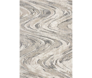 Homeroots 3' X 5' Natural Abstract Area Rug  Polypropylene 353877