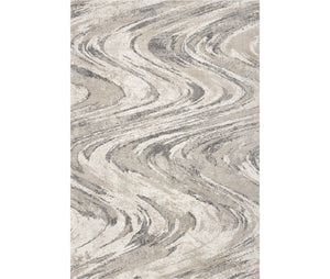 Homeroots 3' X 5' Natural Abstract Area Rug  Polypropylene 353877