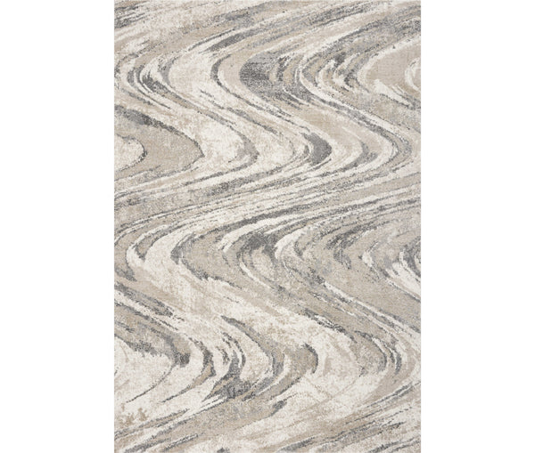 Homeroots 3' X 5' Natural Abstract Area Rug  Polypropylene 353877