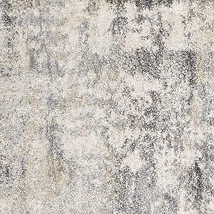 HomeRoots 7' Modern Gray and Tan Abstract Area Rug – Durable, Easy-Care, Stylish Addition for Any Space 7' Runner 353880