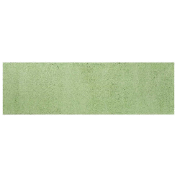 Homeroots 2' X 7' Spearmint Green Plain Runner Rug  Polyester 353883