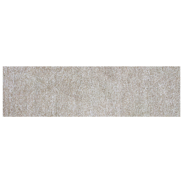 Homeroots 8' Ivory Heather Indoor Shag Runner Rug  Polyester 353884